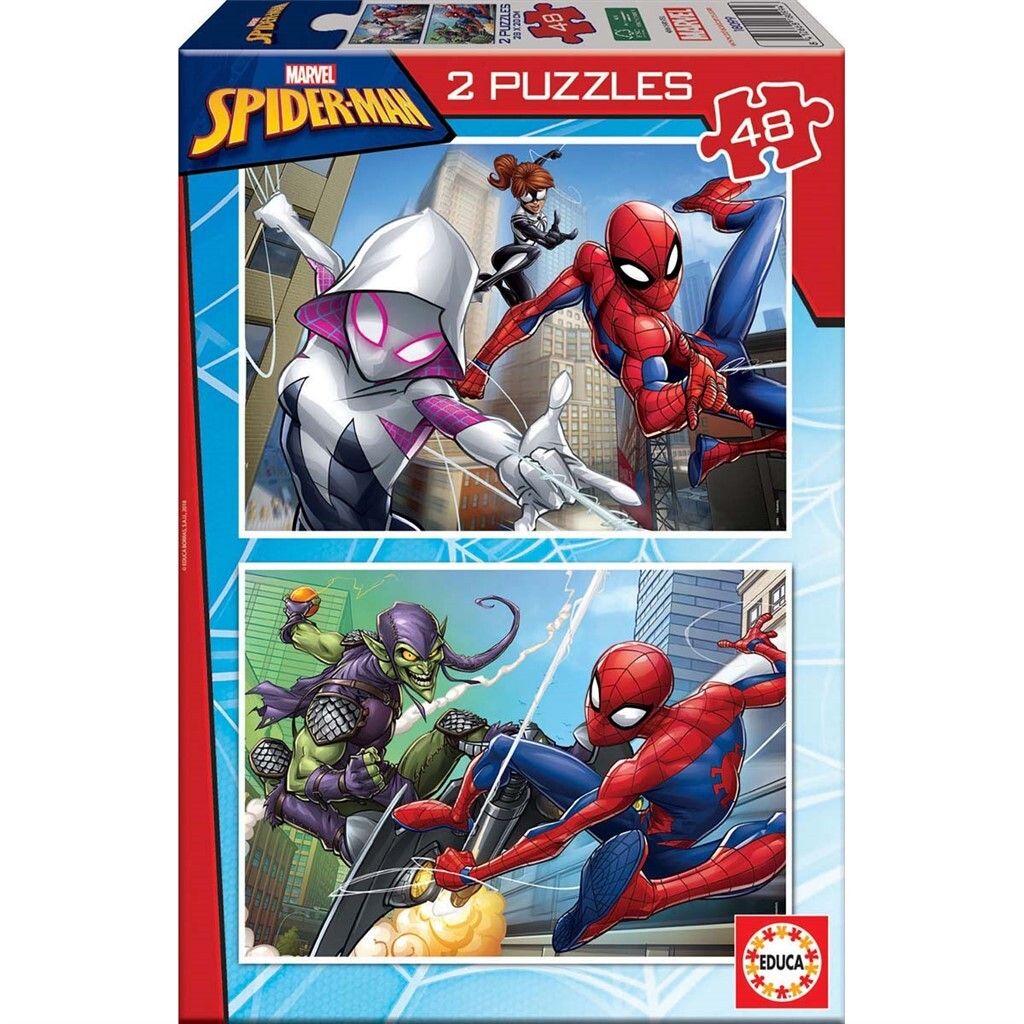 Educa - 2x48 pcs. Puzzle - Spider-Man (80-18099) - Leker