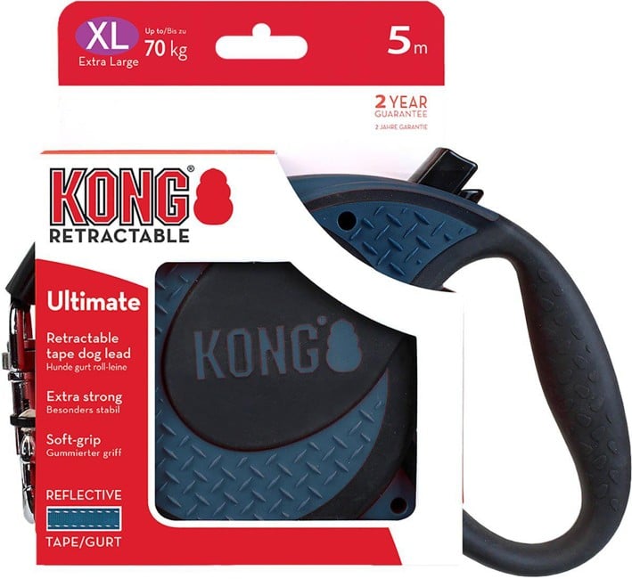 KONG - Retractable leash Ultimate Xl 5M Tape Blue max 70Kg - (608.1310)