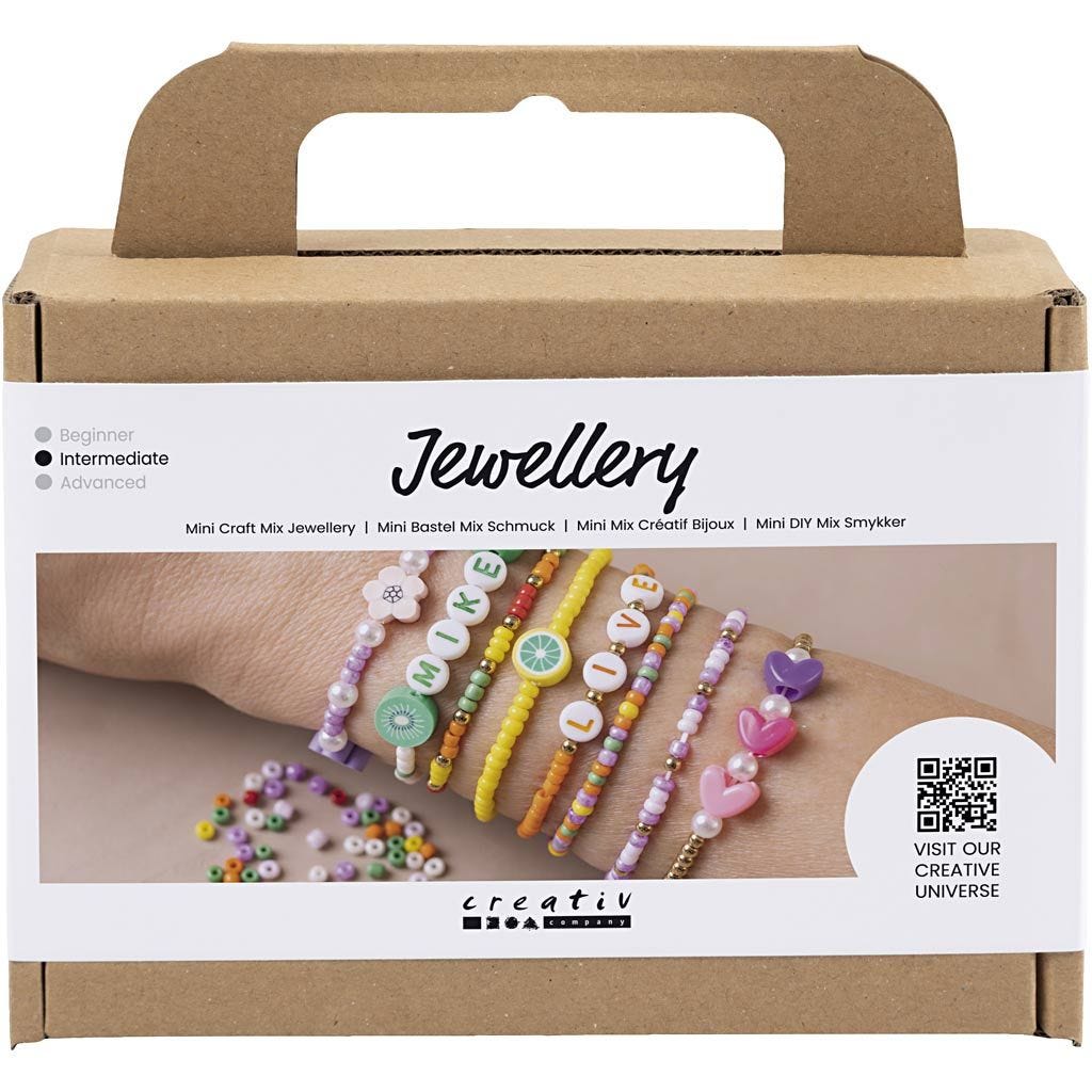DIY Mix - Mini Smykker - Farverige Armbånd