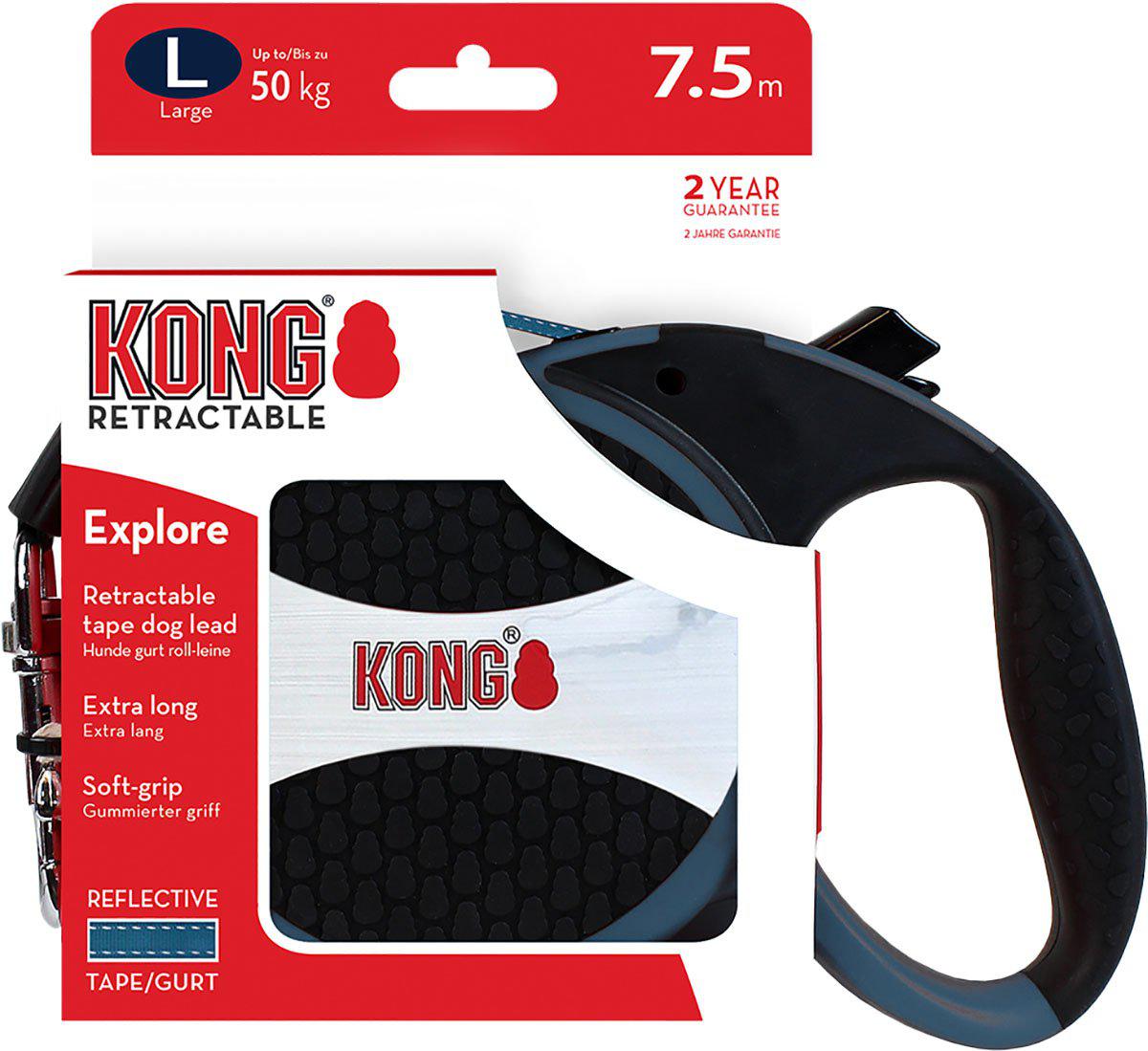 Kong retractable hot sale leash large