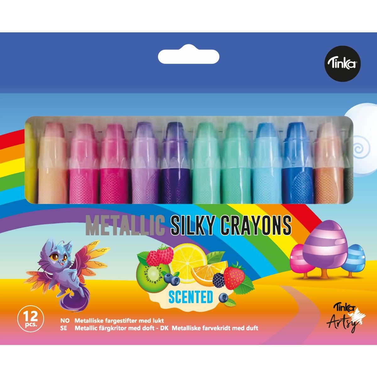 Tinka Artsy - Metallic Crayons - 12 pcs. (8-804407) - Leker