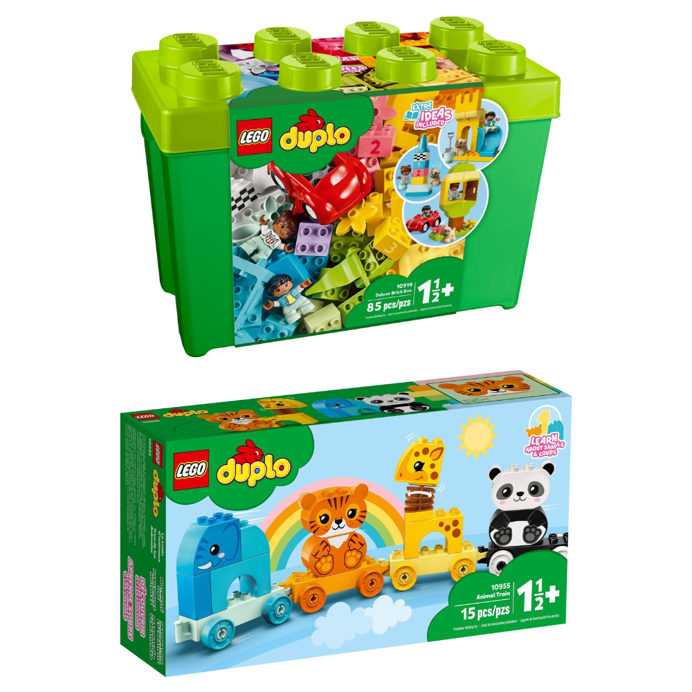 LEGO Duplo  -  Luksuskasse med klodser + Duplo Dyretog