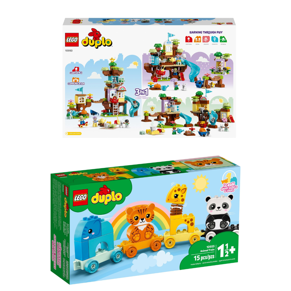 LEGO Duplo– 3 in 1 Tree House + Duplo Animal Train - Leker