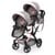 Bayer - Dolls Twin Pram Xeo - Grey (26733AA) thumbnail-1