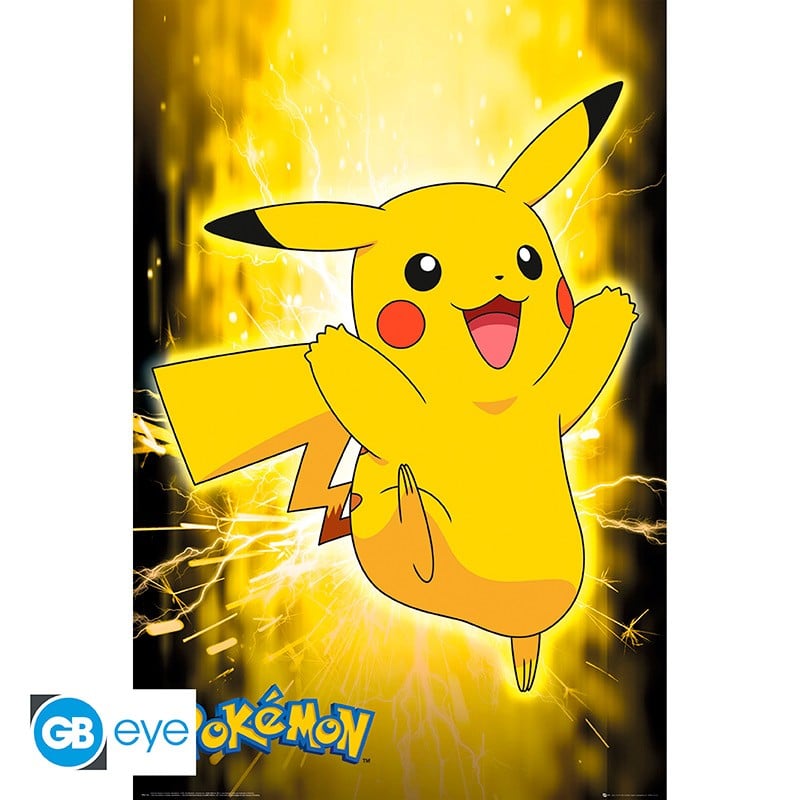 POKEMON - Poster Maxi 91.5x61 - Pikachu Neon - Fan-shop