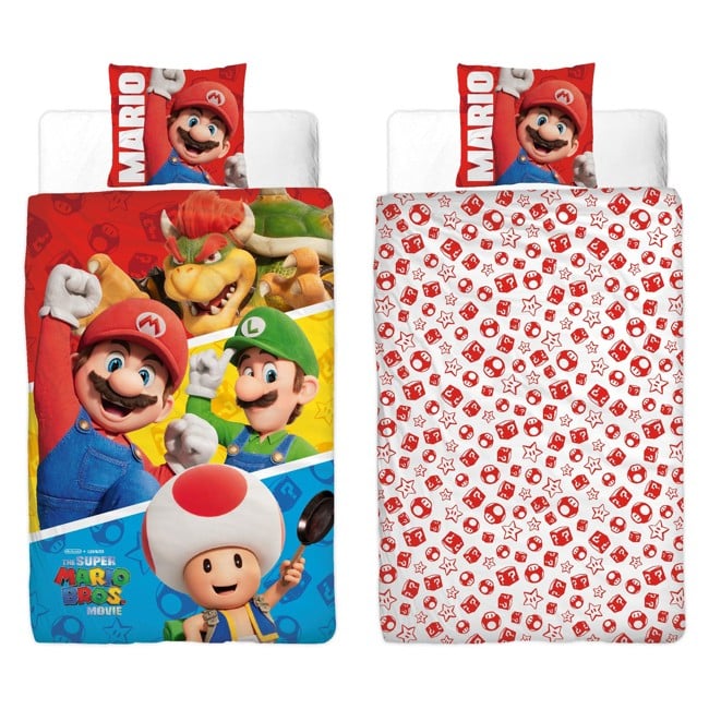 Bed Linen - Adult Size 140 x 200 cm - Super Mario (SMM003)