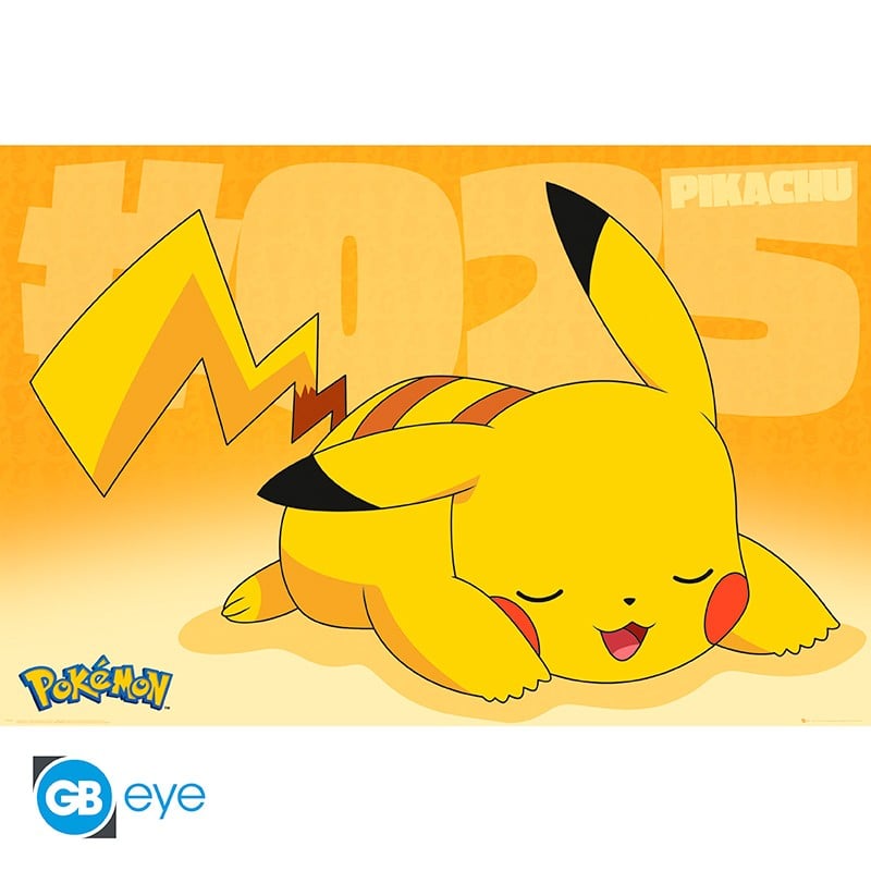 POKEMON - Poster Maxi 91.5x61 - Pikachu Asleep - Fan-shop