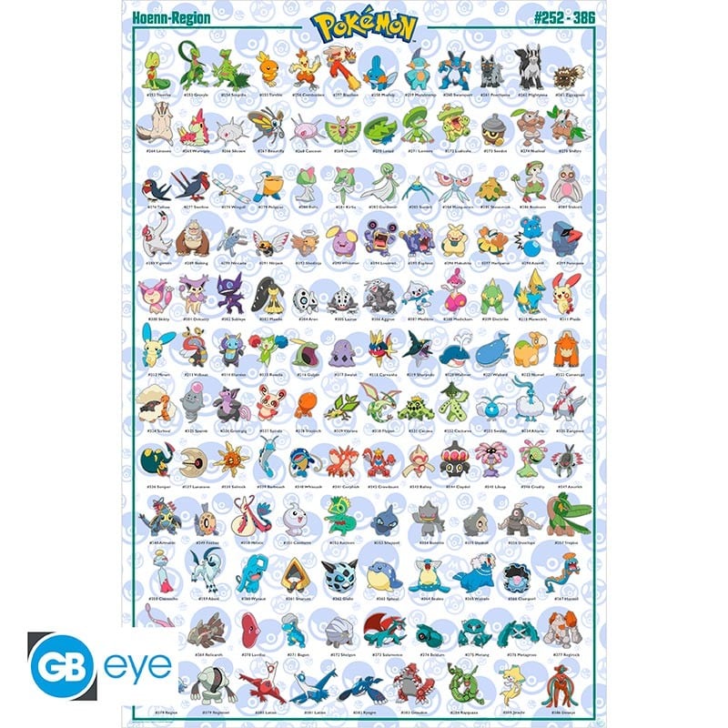 POKEMON - Poster Maxi 91.5x61 - Hoenn Pokemon