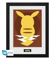 POKEMON - Framed print "Pikachu Silhouette 25" (30x40)