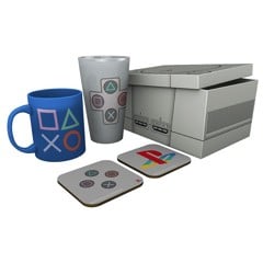 PLAYSTATION - Box Glass XXL + Mug + 2 Coasters "Classic 2019"