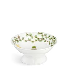 Kähler - Hammershøi Christmas Bowl on stand, Ø23 cm - White w. deco