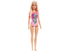 Barbie - Beach Doll - Pink Bathing Suit (HDC50)