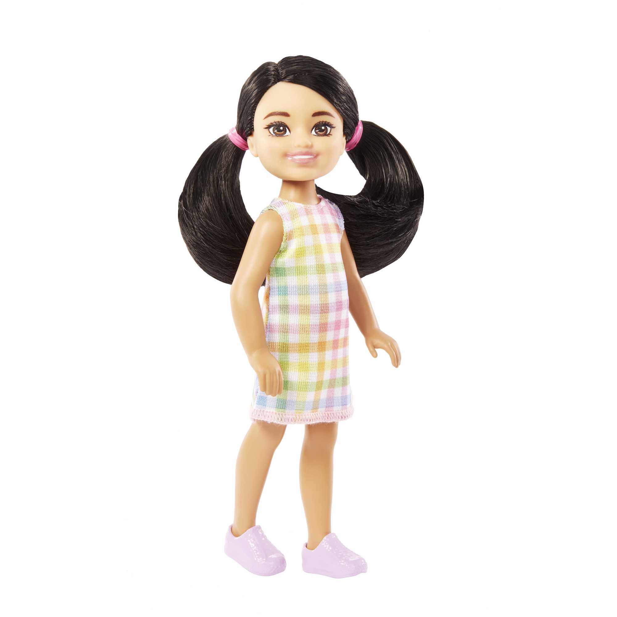 2: Barbie - Chelsea and Friends Doll - Plaid Dress With Black Hair (HKD91)