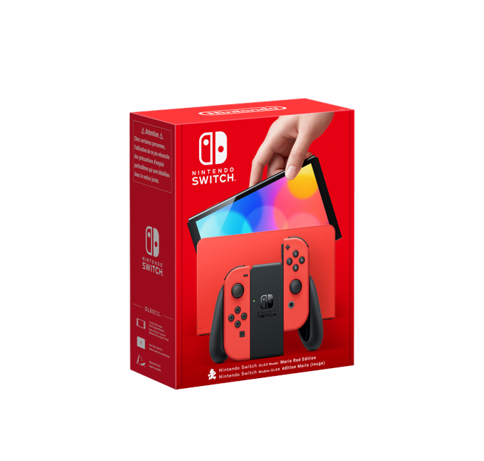 Nintendo Switch – OLED Console Model (Mario Red Edition)