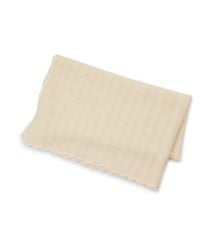 Smallstuff - Baby Blanket Fishbone Merino Wool Off. White