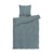 Juna - Organic Bed linen - Crisp - 140 x 200 cm - Blue/Okker thumbnail-1