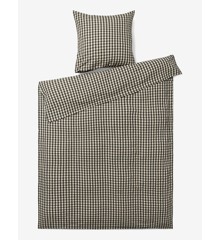 Juna - Organic Bed linen - Crisp - 140 x 200 cm - Black/Sand