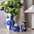 Kähler - Tulle Vase H13 cm - blue thumbnail-4