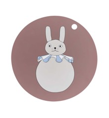 OYOY Mini - Placemat Rabbit Pompom - Clay (M107494)
