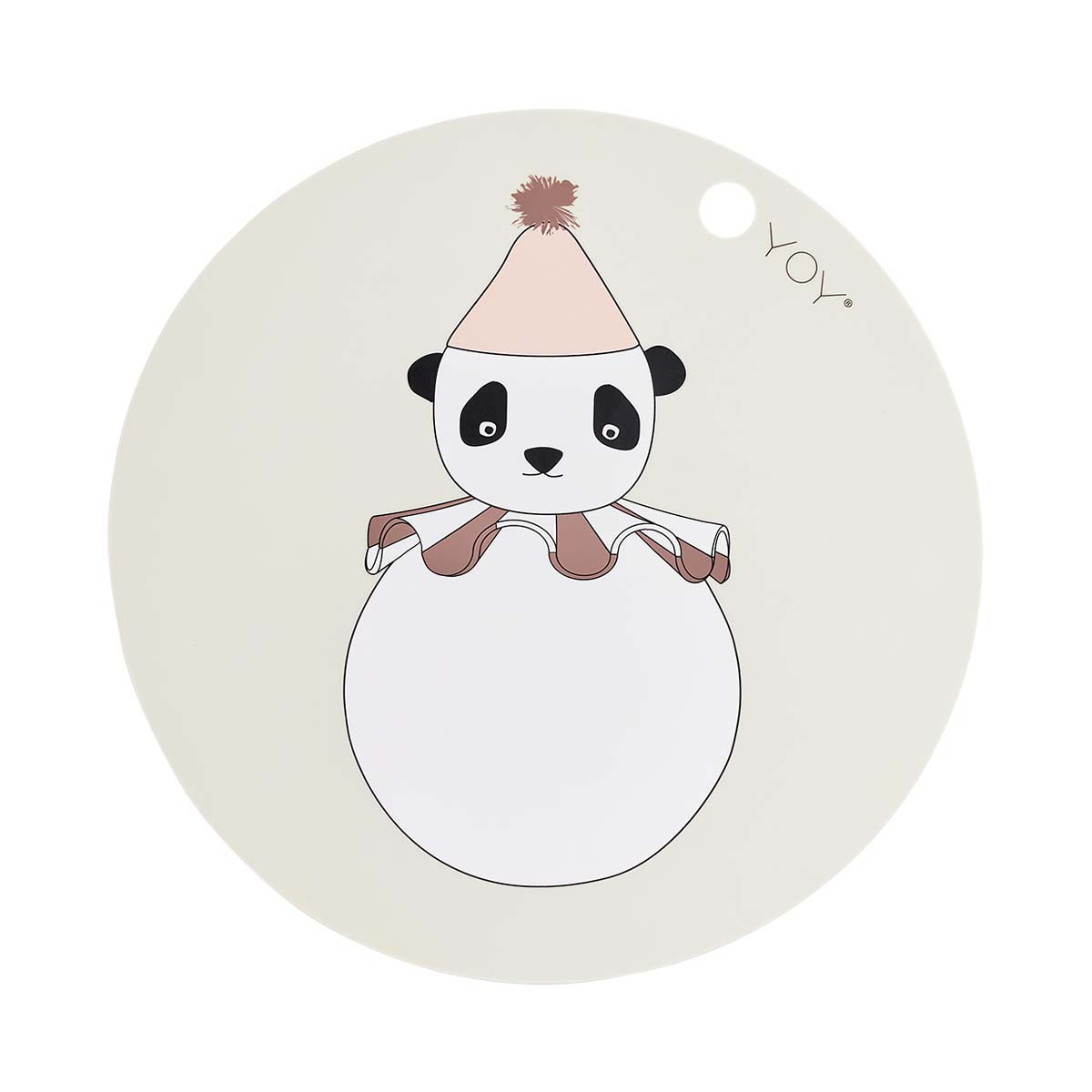 OYOY Mini - Placemat Panda Pompom - Offwhite (M107495) - Baby og barn
