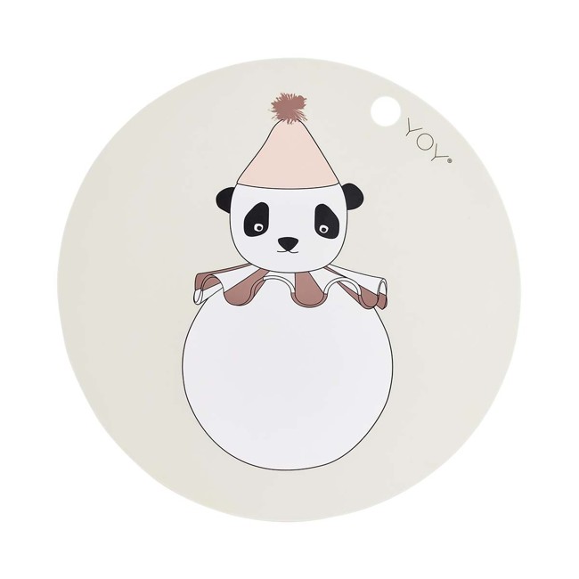 OYOY Mini - Placemat Panda Pompom - Offwhite (M107495)