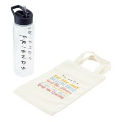 Friends Water Bottle And Tote Gift Set