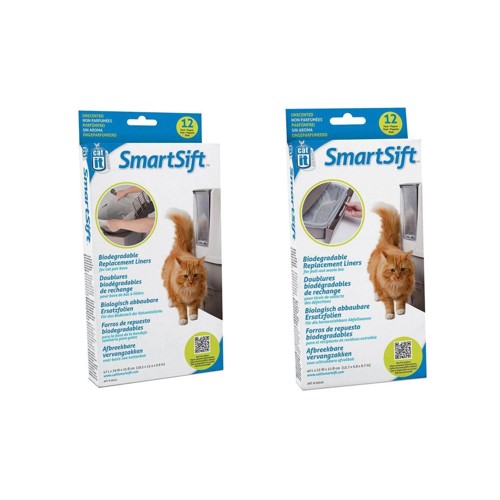 Catit - Biodegradable Replacement Liners 12 x top & 12 x bottom