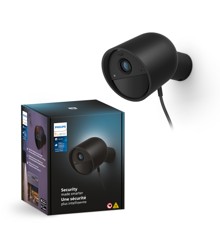 Philips Hue - Secure Cam Wired - EU 1-Pack, Svart - Smart Övervakningskamera