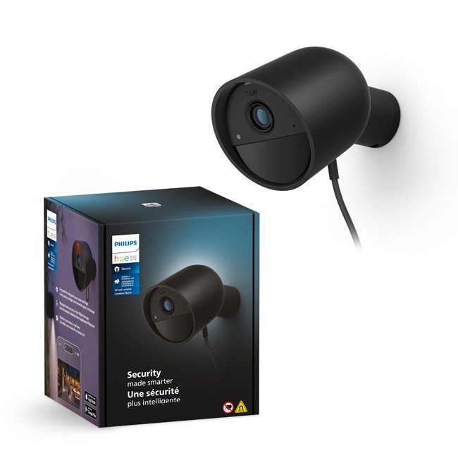 Philips Hue - Secure Cam Wired - EU 1-Pakkaus, Musta - Älykäs Turvakamera