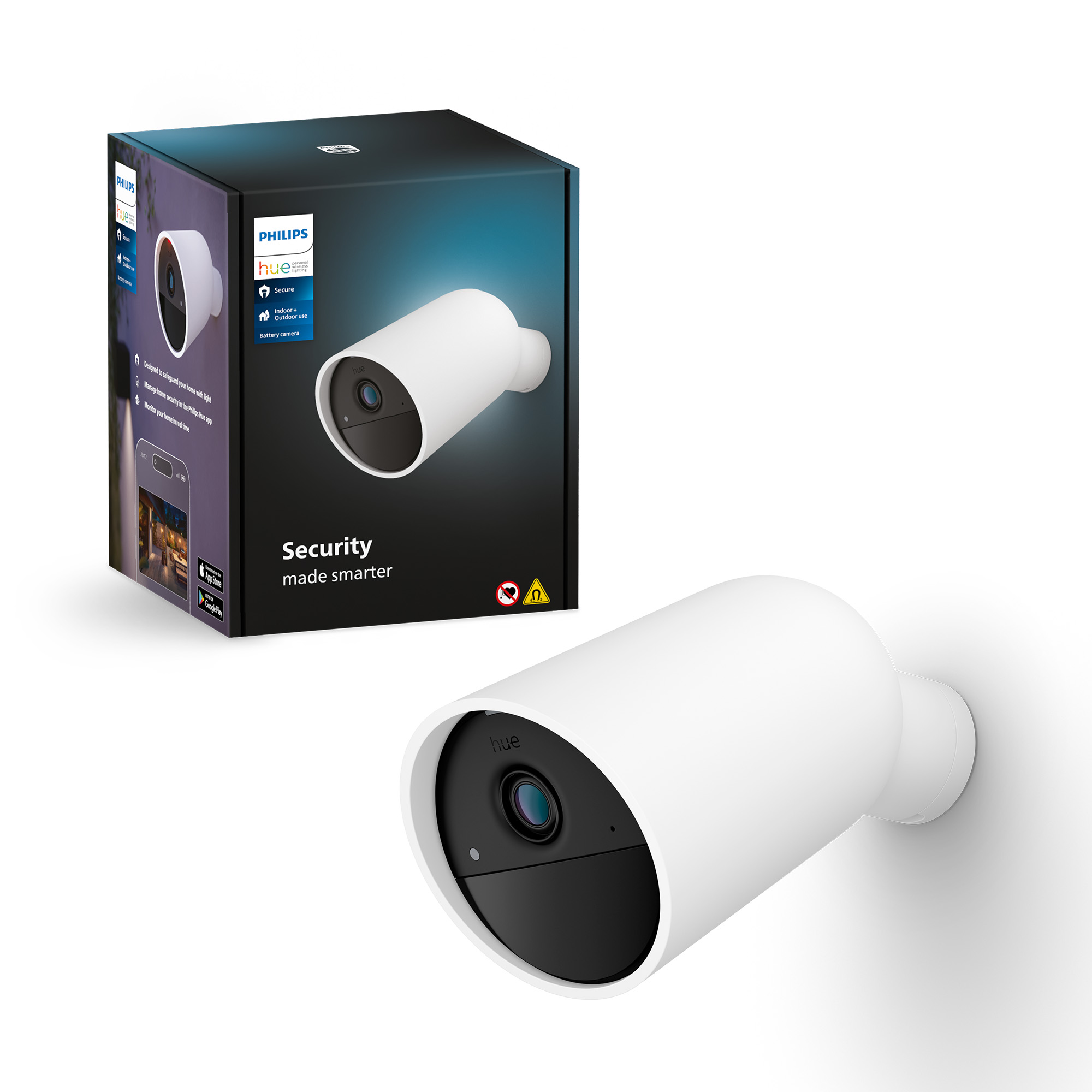 Hue Secure Camera Batterydriven White 1pk