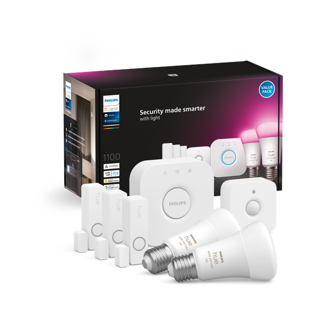 Philips Hue - Secure  Startup Sensor WCA E27 Set Bundle