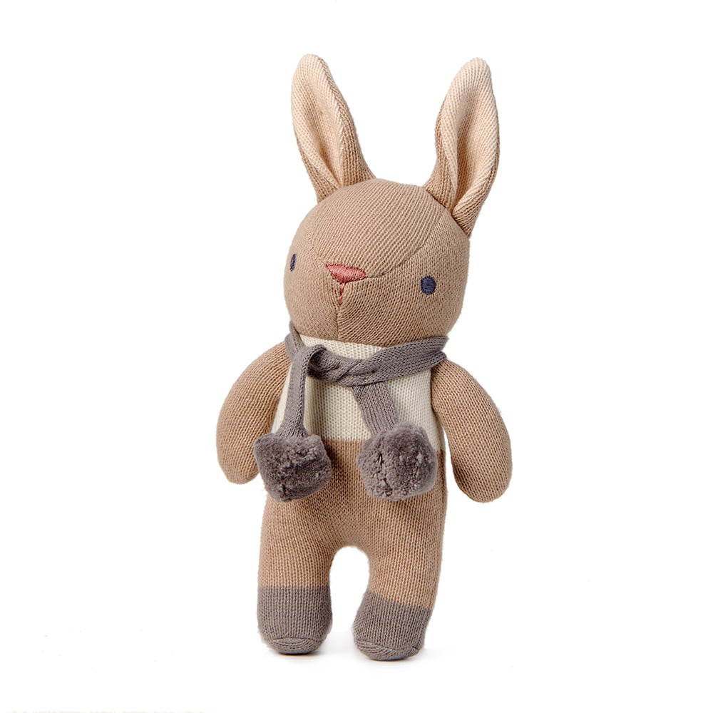 ThreadBear - Rattle - Taupe Bunny 22 cm (TB4073) - Leker