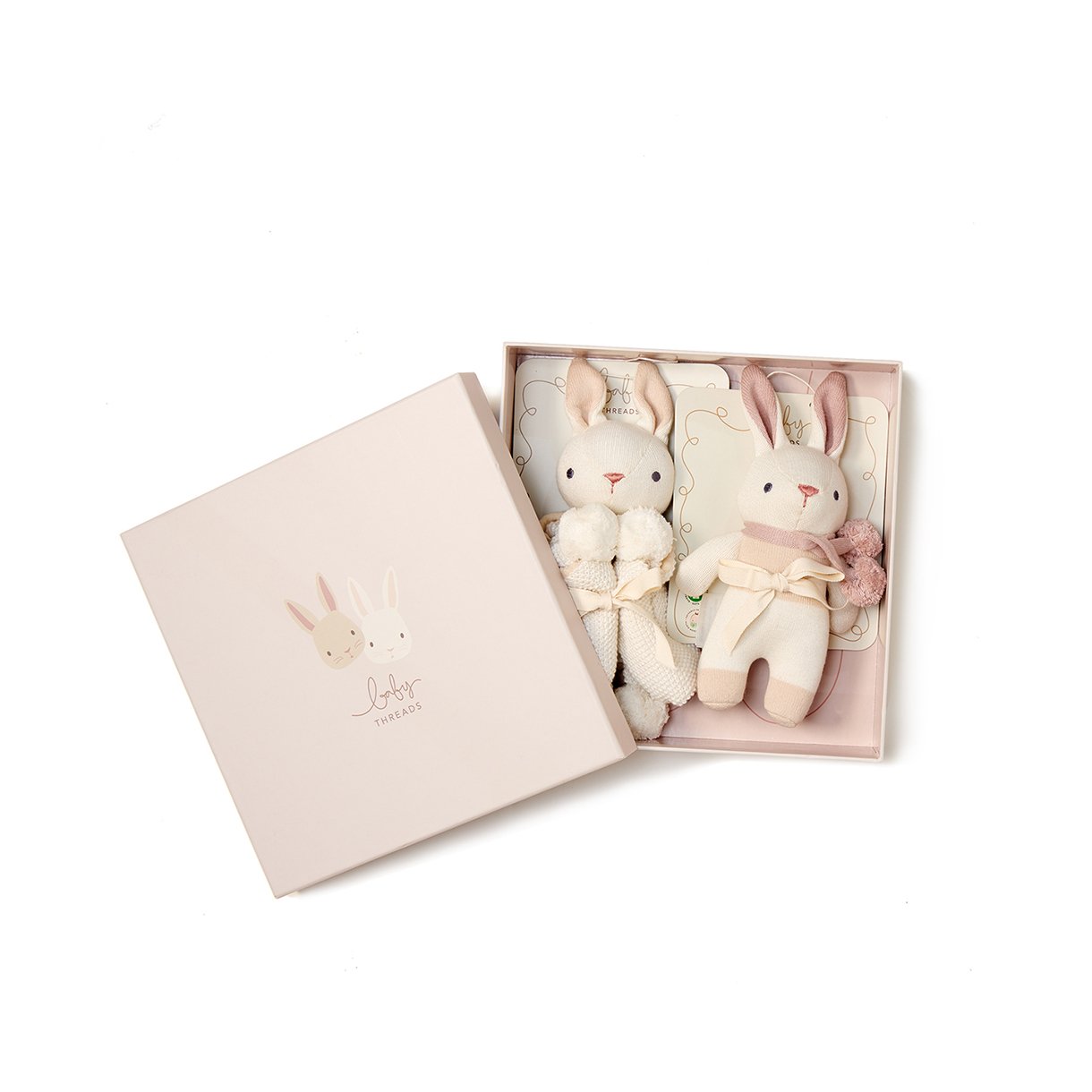 ThreadBear - Gift Box Set - Cream Bunny - Comforter and Rattle - (TB4080) - Leker