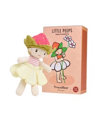ThreadBear - Little Peeps - Poppy Strawberry Doll 13,5 cm - (TB4107)