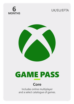 Xbox Game Pass Core - 6 Month Membership