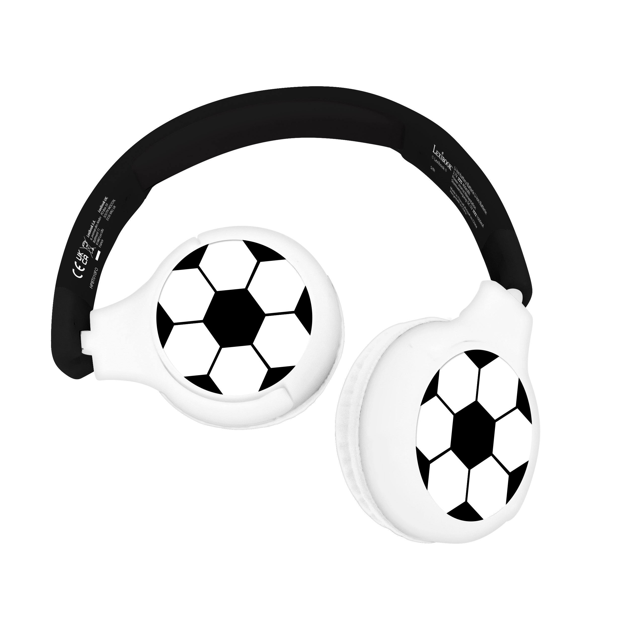 Lexibook - Football - 2 in 1 Bluetooth® foldable Headphones (HPBT010FO) - Leker
