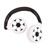 Lexibook - Football - 2 in 1 Bluetooth® foldable Headphones (HPBT010FO) thumbnail-1