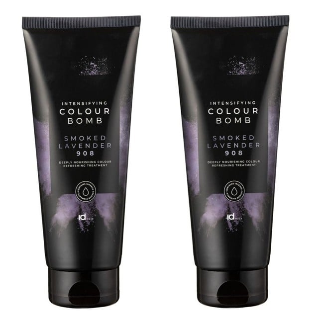 IdHAIR - 2 x Colour Bomb Smoked Lavander 908 200 ml - Haarfarbe