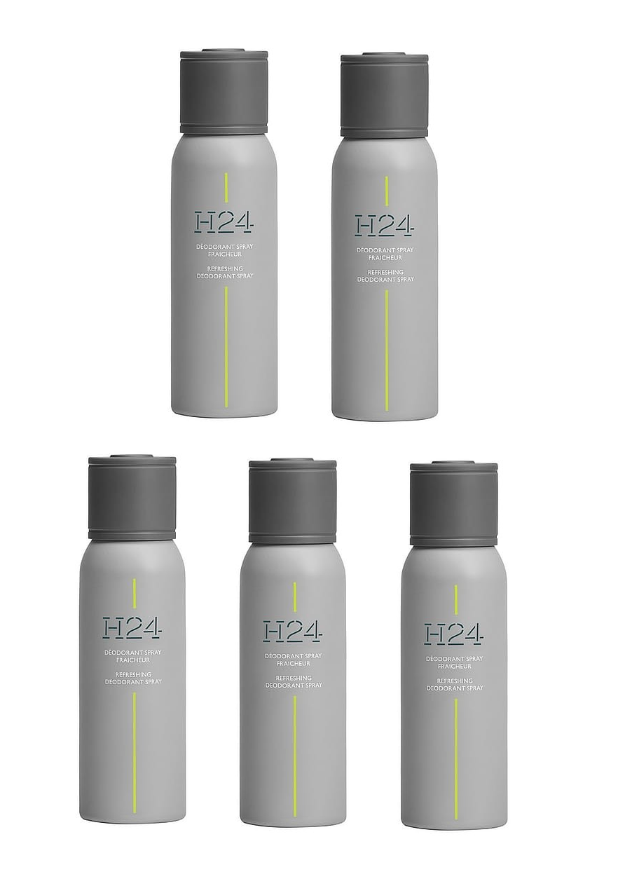 Hermés - H24 Refreshing Deodorant Spray 150 ml x 5 - Skjønnhet