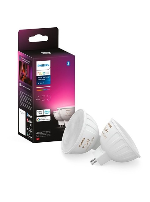 Philips Hue - Färgad LED-spot - 12V - MR16 / GU5.3 - 2-pack