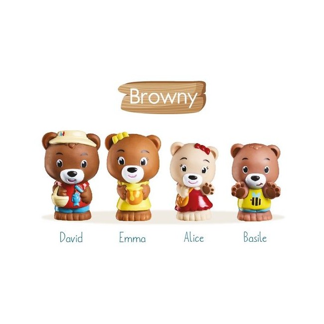 Timber Tots by Klorofil - Browny Family - Set of 4 ( KF700300F )