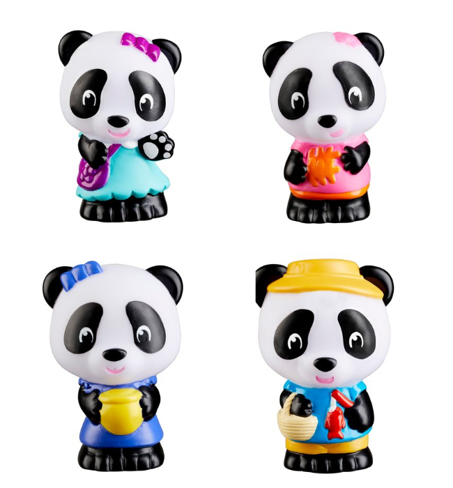 Timber Tots by Klorofil - Panda Family - Set of 4 (KF700304F ) - Leker