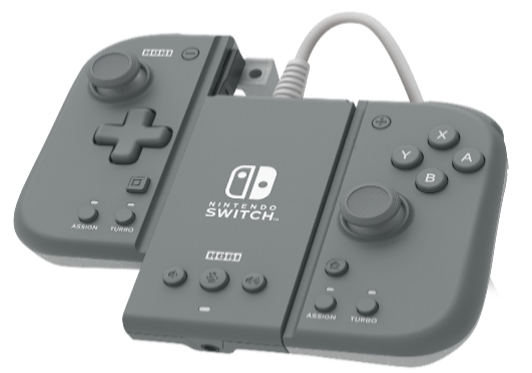 HORI - Switch Split Pad Compact Attachment Set (Grey) - Videospill og konsoller