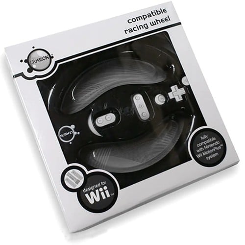 GameOn Nintendo Wii MotionPlus Fully Compatible Racing Wheel