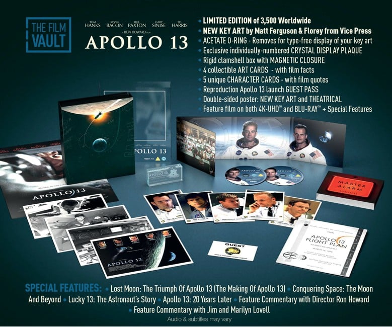 Apollo 13 4K UHD bluray (Film vault boxset LIMITED EDITION)