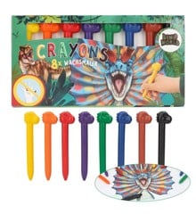 Dino World - Crayons With Dino-Topper ( 0412177 )