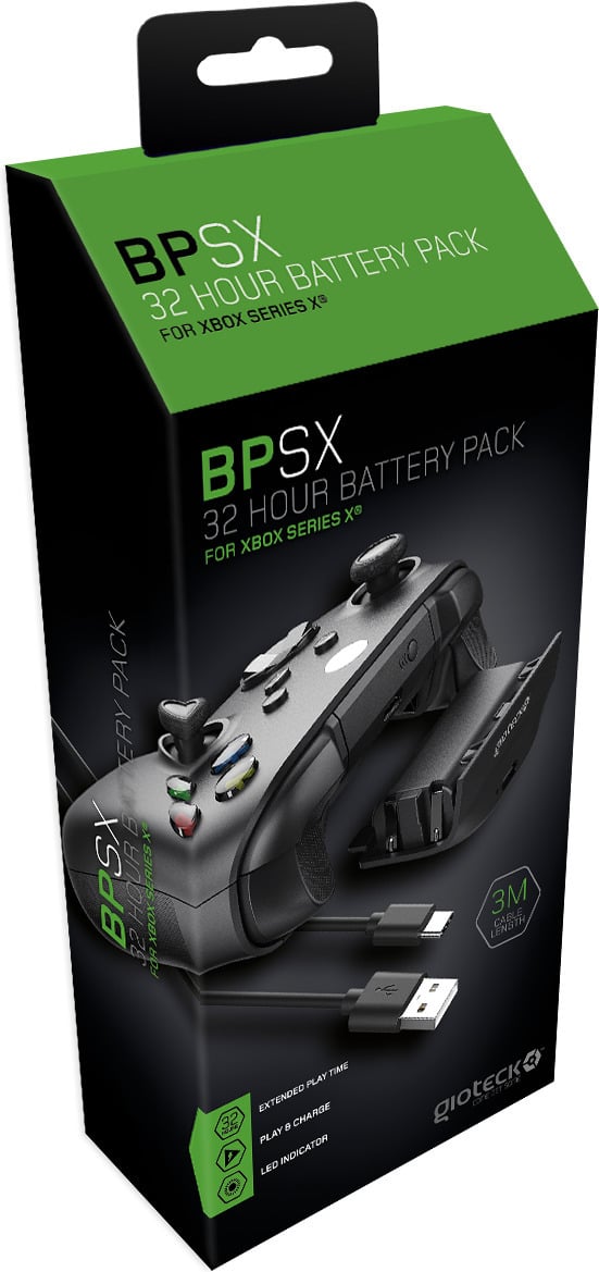 Gioteck Xbox Series X/S BP-SX Battery Pack - Black - Videospill og konsoller