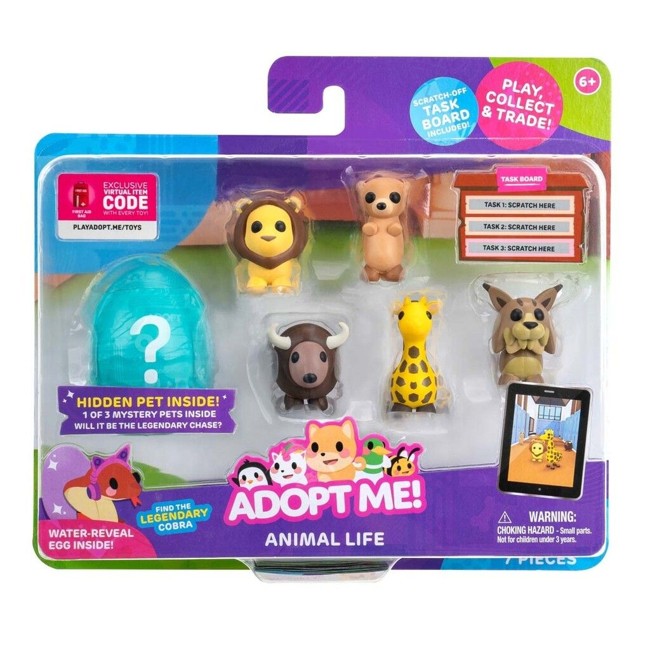 Adopt Me - 5 Pack Pets 5 Cm Pack - Animal Life