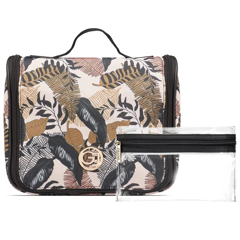 Gillian Jones - Organizer Cosmetic bag w. hangup function  Leaf Print