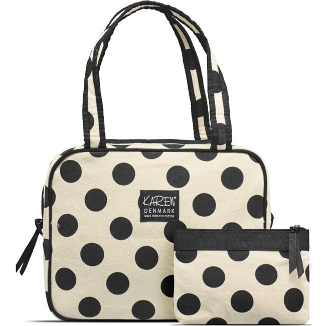 Karen Denmark - 2 pcs Cosmetic bag with handle Bright Dots